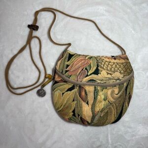 Erda Woven Tapestry Crossbody Bag Braided Strap Horse Charm